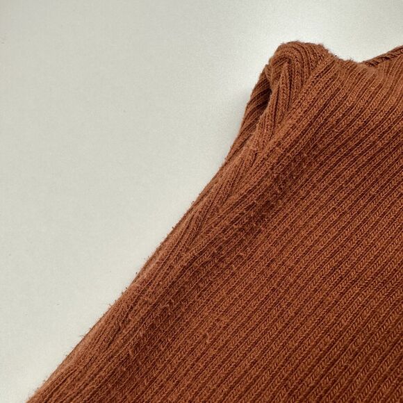 Free People FP Beach Ribbed Flare Leg High Waist Brown Pants Womens Sz S - Picture 10 of 10